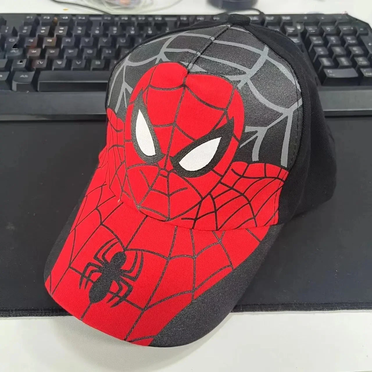 Spiderman Berretto da baseball Supereroe Periferico Ragazzi Ragazze Cappelli Puntelli Cosplay Cappello da sole Regalo per bambini Accessorio di moda 3-7 anni