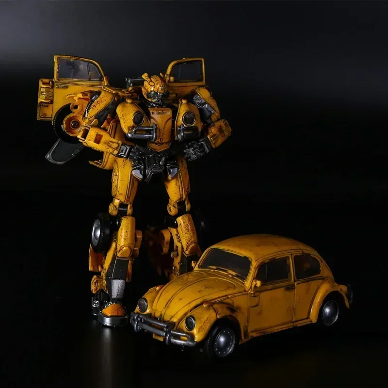 Bumblebee 21cm Action Figures Model Ransforming Beetle Battle Damage Transformers Repainted Version Robot Toys Gift