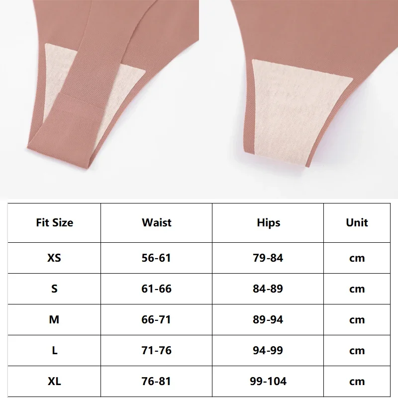 6 peças de calcinha feminina sem costura de seda gelada, cintura com babados, tangas vazadas, lingerie macia respirável