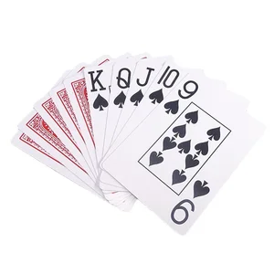 Poker-texas karakter setinde 54 adet plastik bulunan yeni bir iskambil destesi su geçirmez pvc - saklama kutusunda - yıkanabilir masa seti esnek 11-En çok satılan, unu iskambil kartları-no. 4