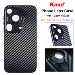 Kase Phone Lens Case Holder with 17mm Thread Mount for Huawei Pura 70 / Pura 70 Pro / Pura 70 Ultra and M17 External Phone Lens