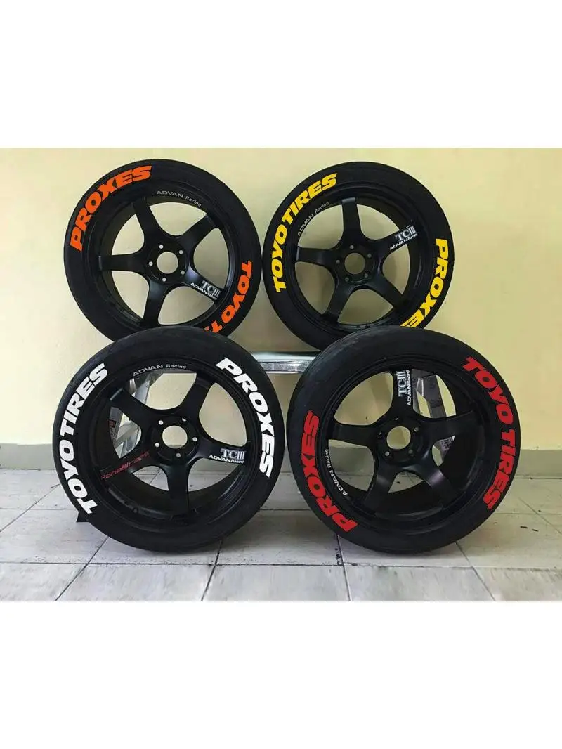 Autocollant de roue de voiture Hurycycle Tuning avec logo 3D, style de moto automatique, décoration de bricolage, décalcomanie pour divers pneus, roues Pirelmovies