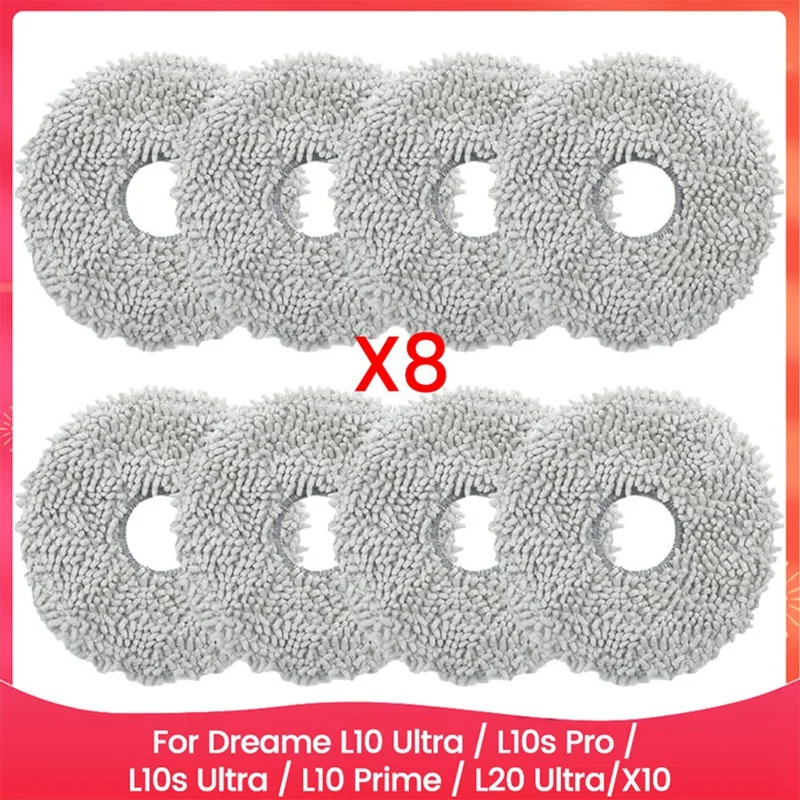 Mop Cloth Pads For Dreame L10 Ultra / L10s Pro / L10s Ultra / L10 Prime / L20 Ultra/X10 Vacuum Cleaner Parts