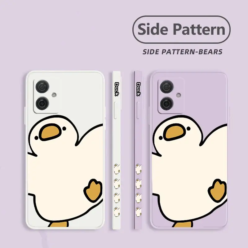 G54 Lively Goose Silicone Phone Case For Motorola Moto G54 G53 G72 G84 G34 G14 G42 G50 G52 G100 G9 G9Plus G24 G22 G8Play Cover