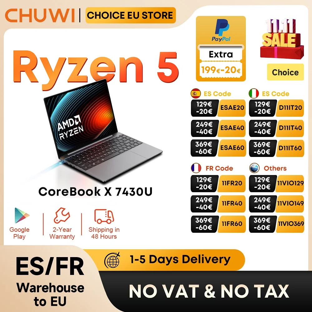 CHUWI CoreBook X AMD R5-7430U