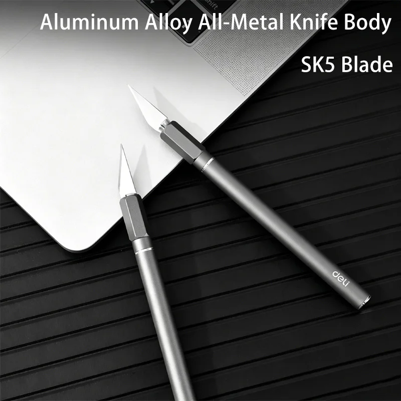 Alloy Handle SK5 Steel 25° Carving Knife with 10 Bonus Blades for Wood Linoleum Leather Clay Sculpting Precision Hand Tool