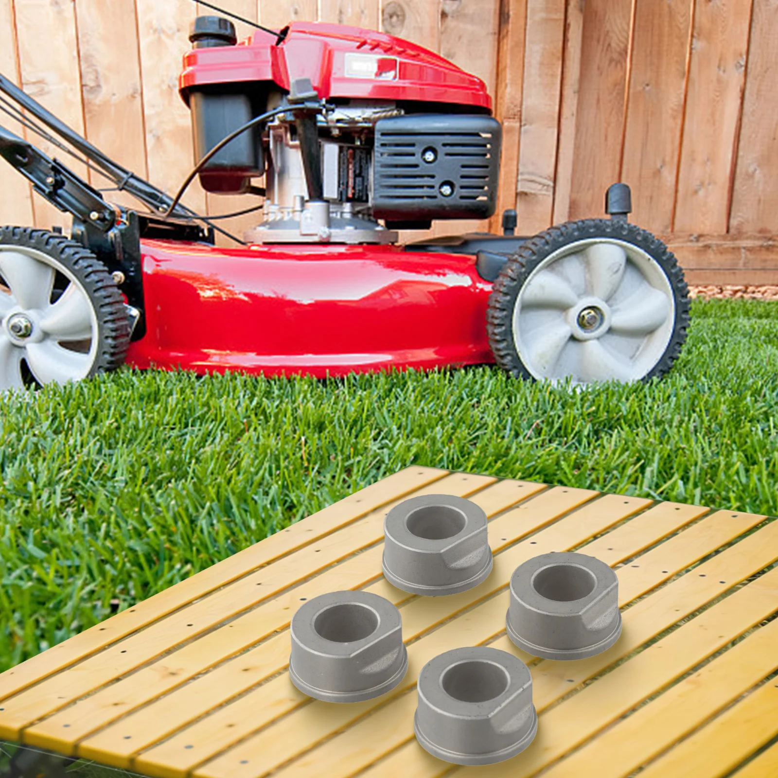 4 Count Front Wheel Bushings for Craftsman Models 532009040 532124959 Built for Robust Performance in Various Conditions