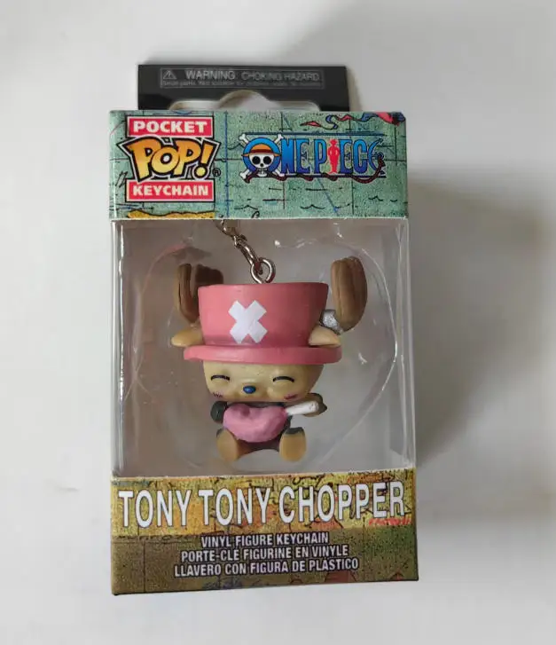 Funko POP One Piece Shanks Key Chains Tony Tony Chopper with Cotten Candy Pocket Keychain Kid Action Figure Toy Doll Collectible - view 6