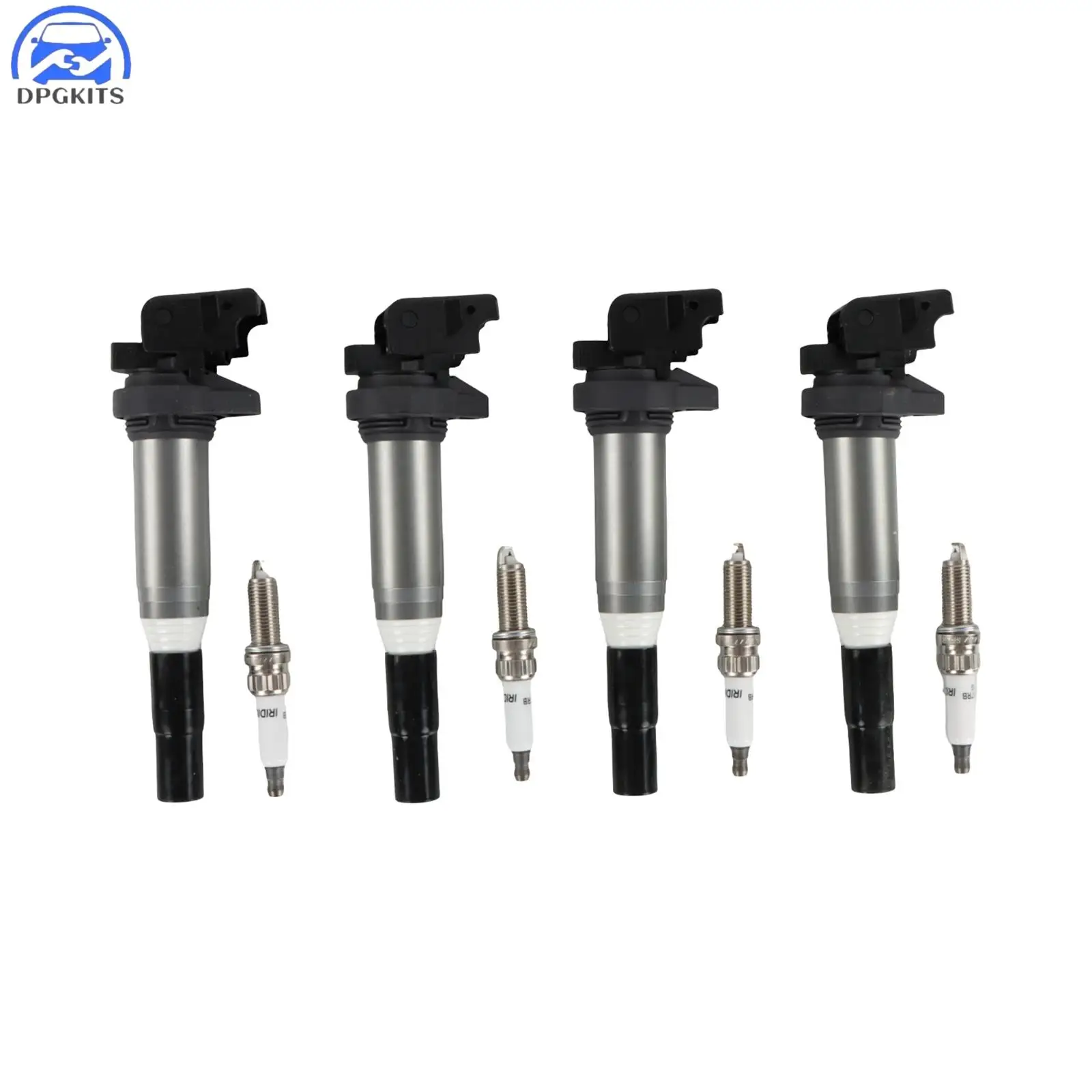 

4pcs Ignition Coils + 4pcs Iridium Spark Plugs For 2007-2013 Mini R52 R57 R58 Cooper UF598 12137575010 19005293 NGK97968 97968
