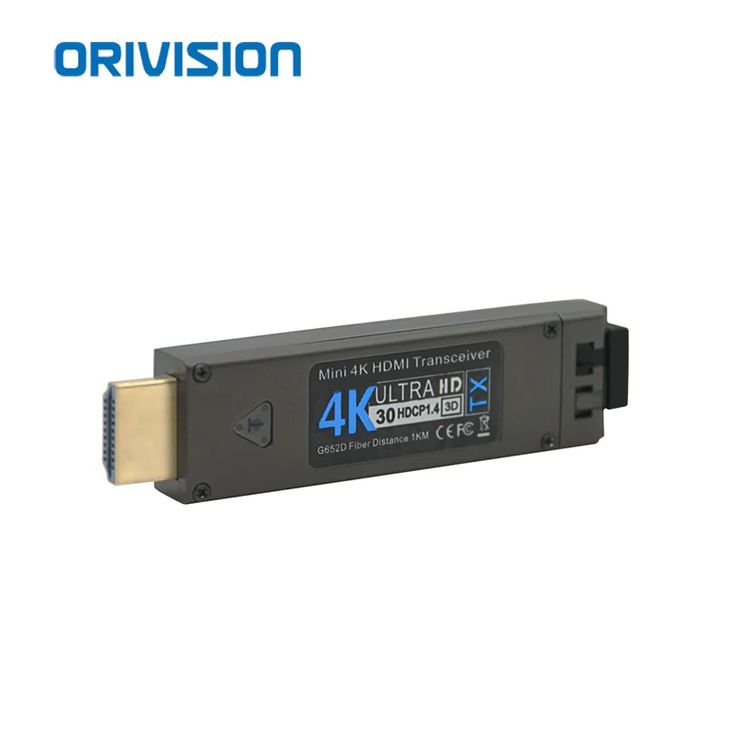 Mini 1KM HDMI a extensor de fibra 4k30 YUV444 10Gbps personalizado 20km extensor HDMI de fibra óptica