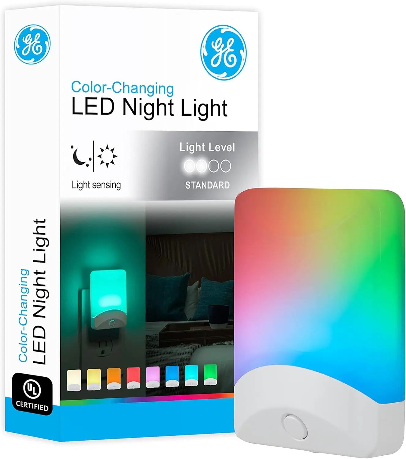 

Color Changing LED Night Light, Dusk to Dawn Sensor, Plug in, 8 Pack, Kids Bedroom Decor