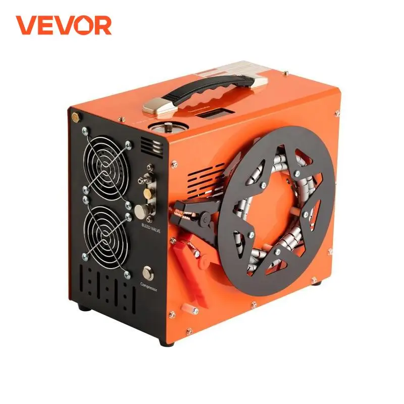 

VEVOR PCP Air Compressor 4500PSI/30Mpa Portable PCP Airgun Compressor Water-Free Air Rifle Paintball Scuba Tank Compressor Pump