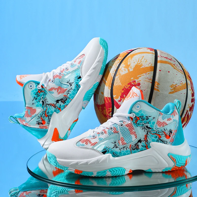 

Men Shoes Outdoor Non-slip Basketball Shoes Comfortable Lightweight Sneakers Man Leather Casual Shoes High Quality Tennis Shoes