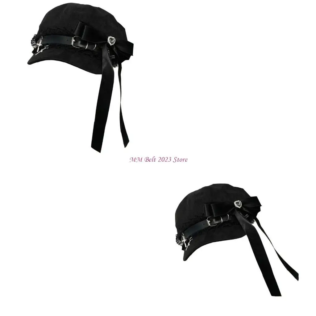 49me-breathable-hat-girl-bowknot-decals-baseball-caps-handmade-painter-hat