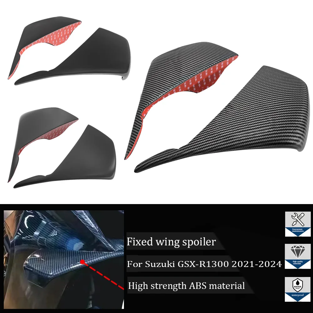 

For Suzuki GSX-R1300 GXSR1300 2021-2024 motorcycle fixed wing spoiler windshield wing aerodynamic wing spoiler aileron fairing