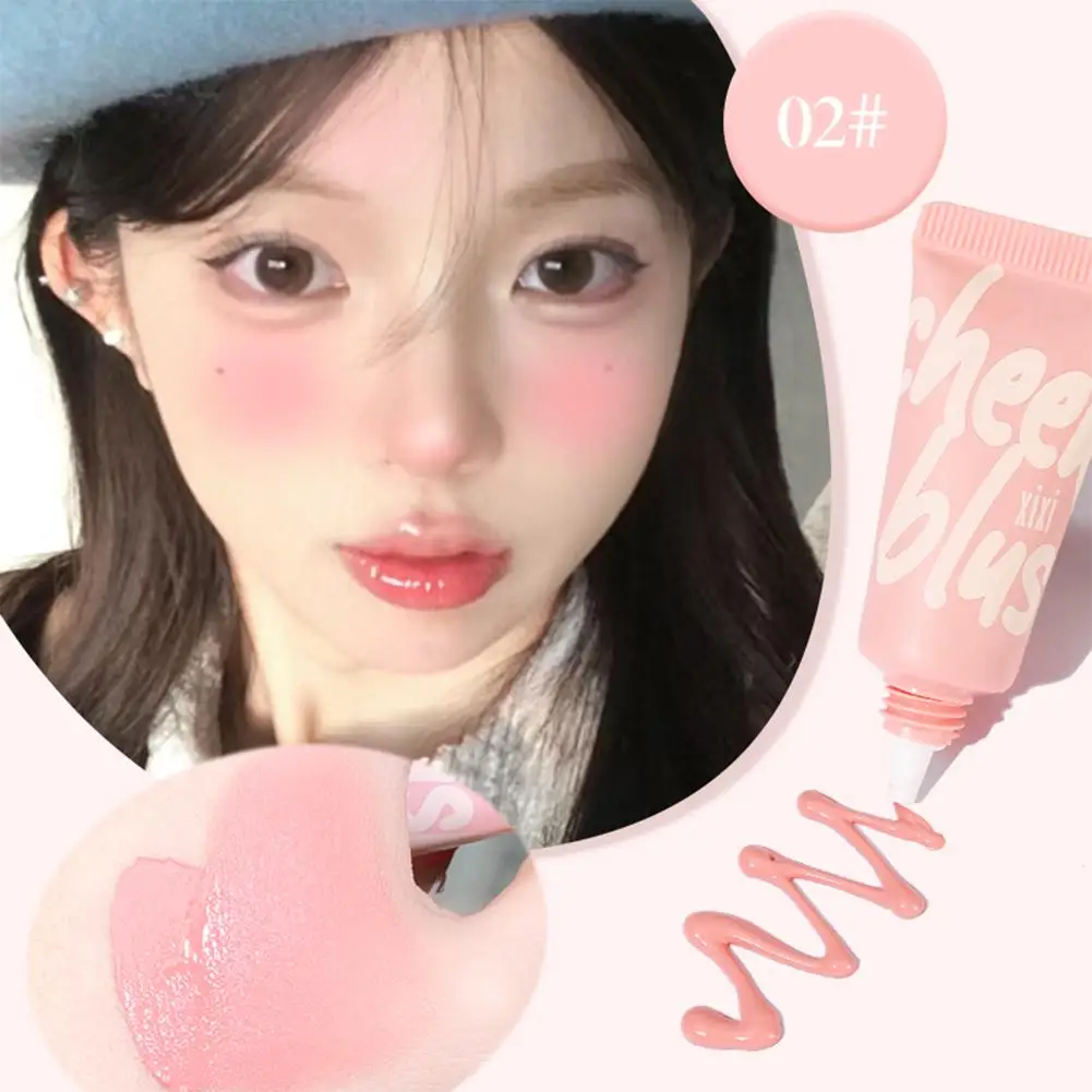 New Liquid Blush Cream Eyeshadow Velvet Matte Pink Makeup fard naturale Contour To Cheek Tint Face Smudge brigtens Easy O0G7