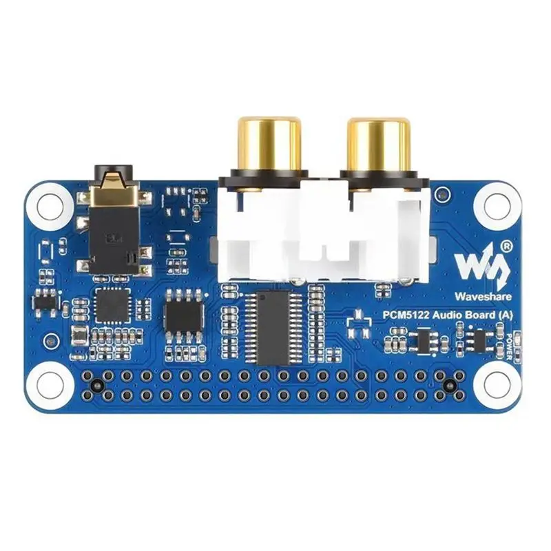 Waveshare For Raspberry Pi DAC Audio Expansion Board PCM5122 I2S DAC HIFI Sound Card Free-Driver For PI5/PI4/Zero PCM5122