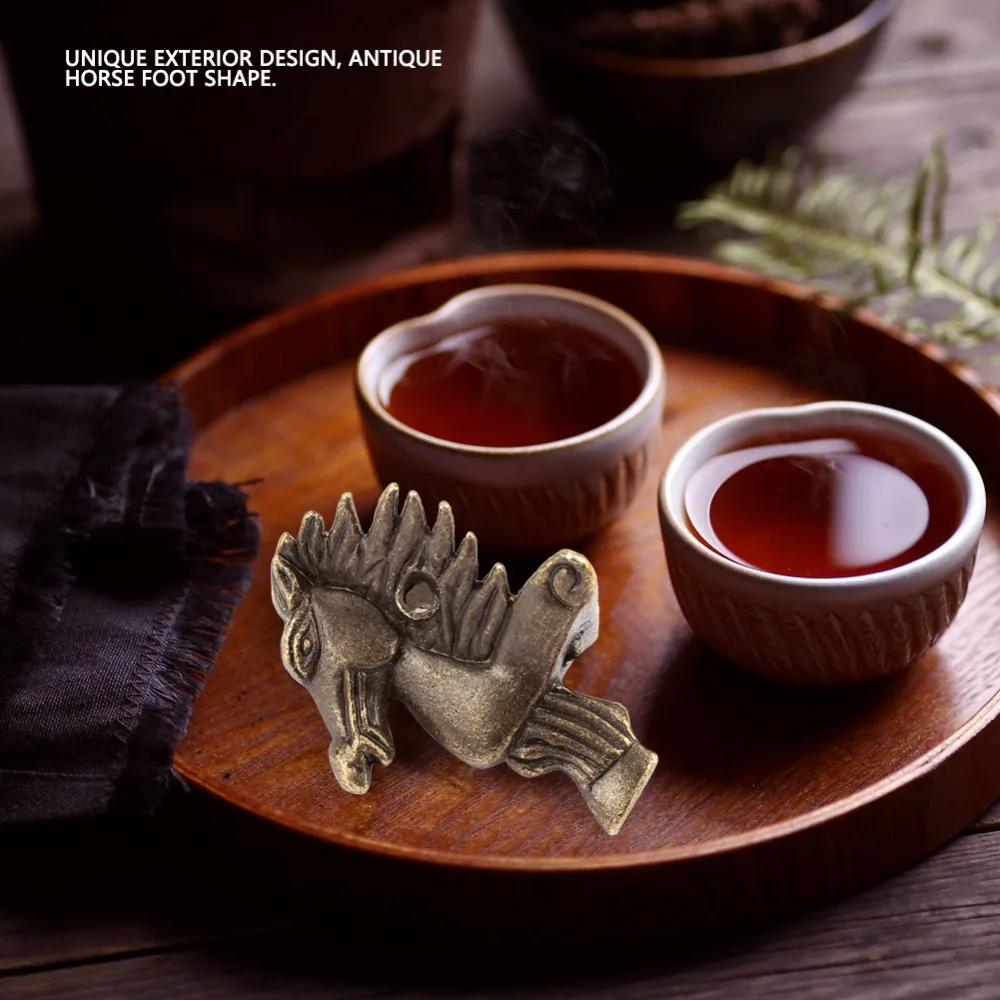 4pcs Bronze Finish Horse Shape Feet Lightweight Decorative Decorative Corner Protectors Leg Corner Protectors Vintage Style