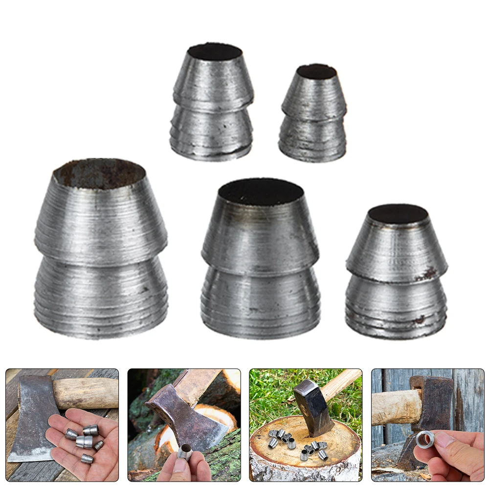 

15pcs Safety Round Handle Metal Splitting Replacement Hammer Handle Wedge Tool Supplies Carpentry Woodworking Reinforcement