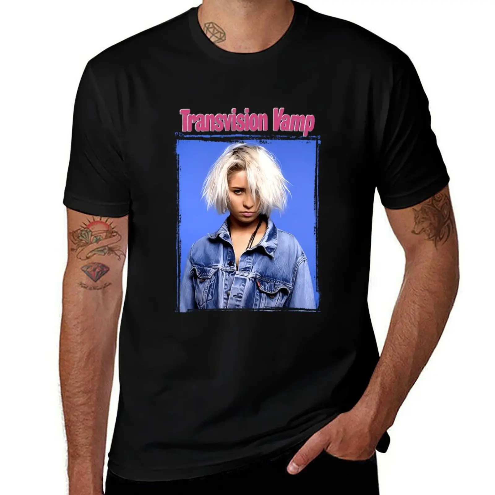 

Transvision Vamp Band T-Shirt cotton t shirts man 100% t shirts for man graphic vintage man t shirts graphic T-Shirt