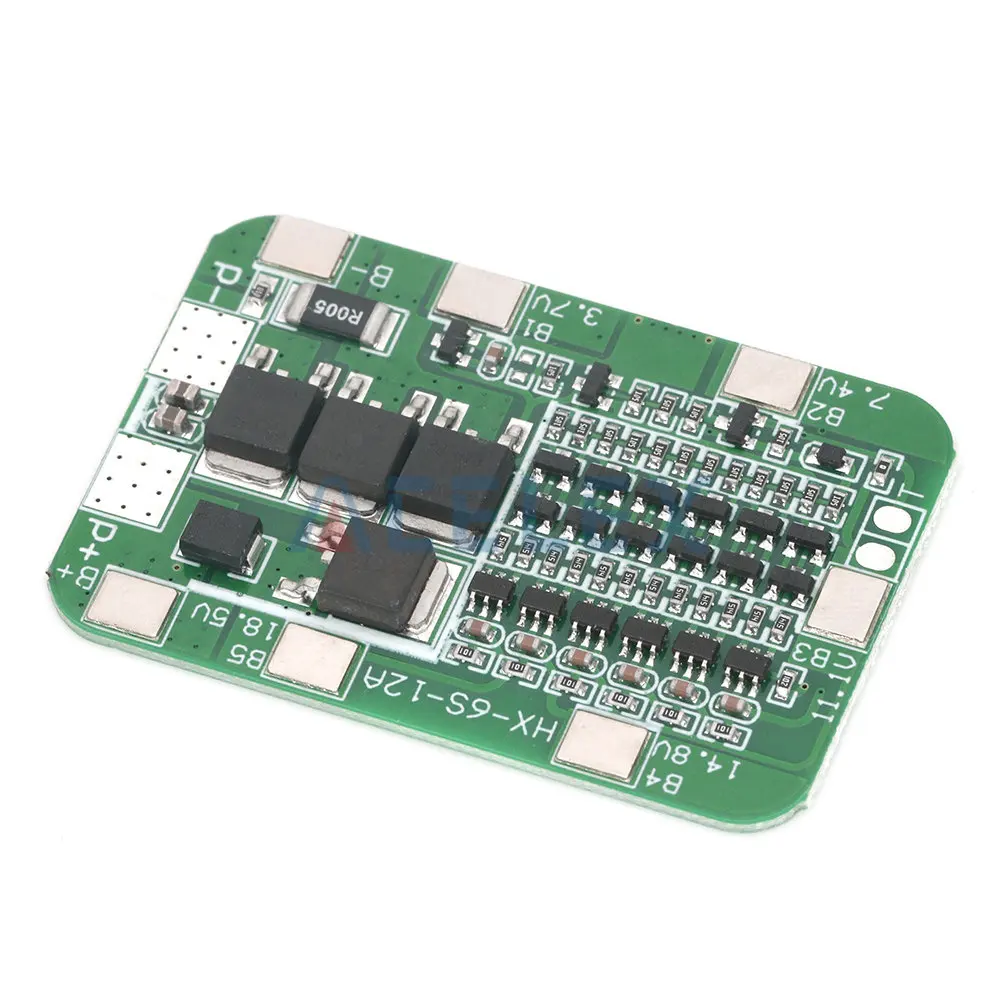 6S 12A 24V PCB BMS Protection Board For 6 Pack 18650 Li-ion Lithium Battery Cell Module New Arrival