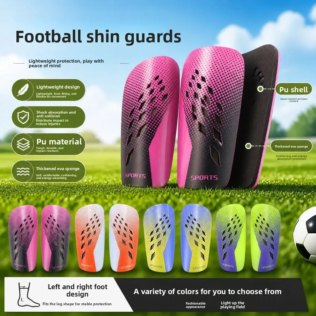 Mini Porous Football Leggings Board Children's Adult Competition Anti-Collision Calf Leggings Board Plug-in Protector