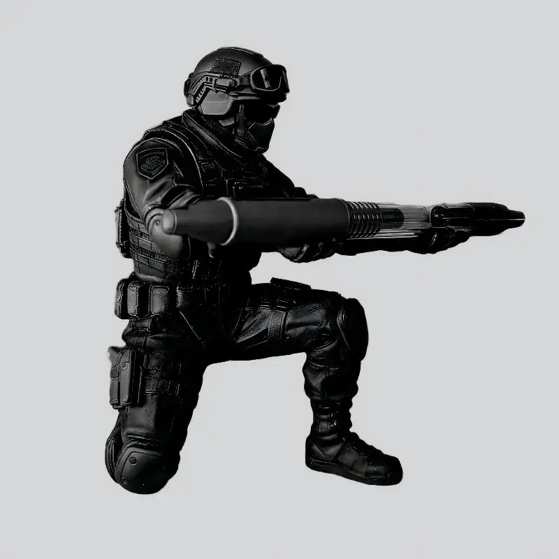 Soldier Pen Holder 3D Print Unique Organizer for Desktop Decoration Office Statue Gift