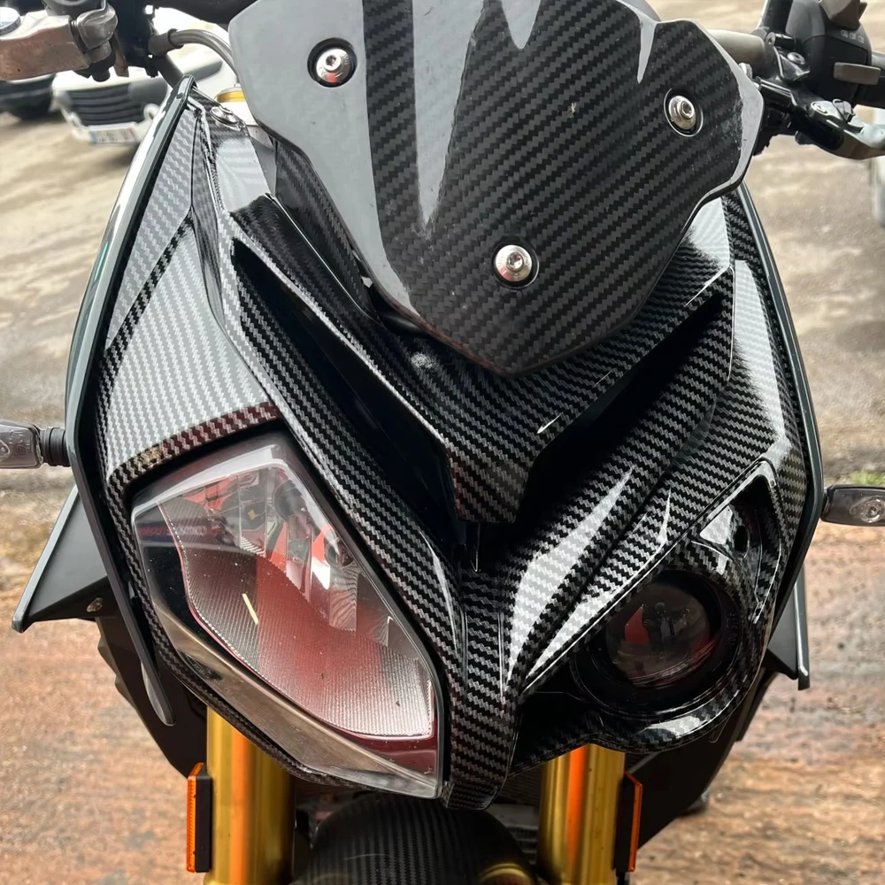 

S1000R Headlight Cover Shell Upper Front Nose Fairing Cowl Panel Mask Chimney For BMW S1000 S 1000 R 2020 2019 2018 17 16 15 14