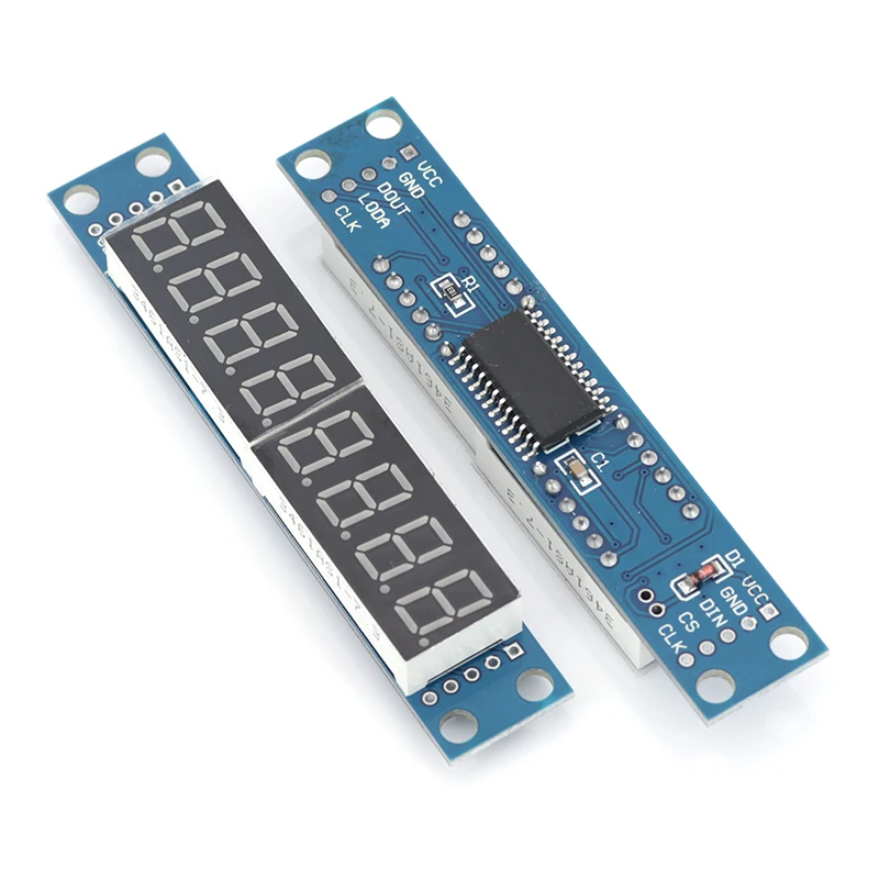 1-10 قطعة TM1637/74HC595 MAX7219/TM1638 4/8 بت وحدة عرض LED رقمية 0.36 بوصة ساعة أنبوب الأنود الأحمر أربعة سائق تسلسلي