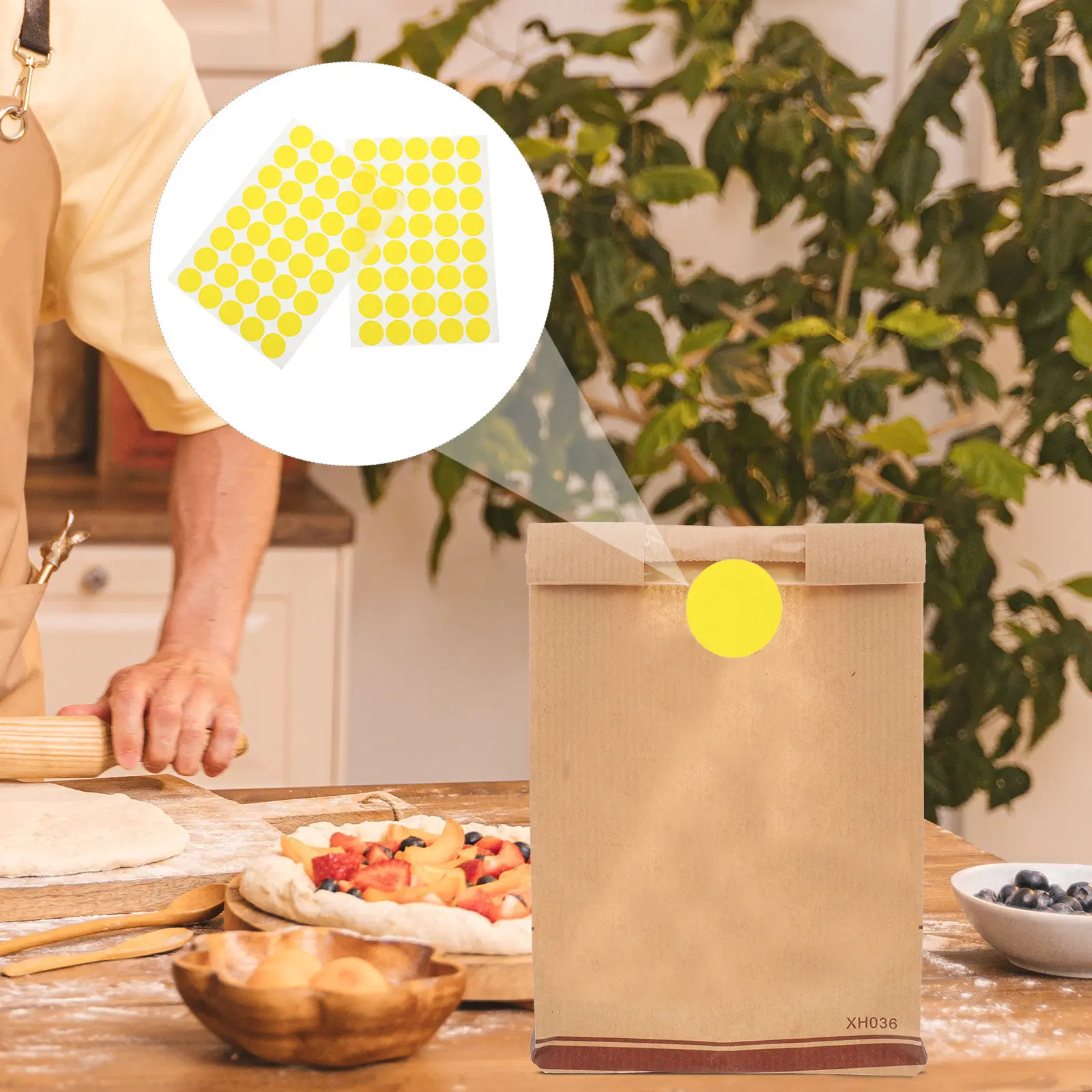 

10 Sheets Removable Dot Stickers Writable Surface Color Coding Labels for Home Office Inventory Pricing Jars Bottles Documents