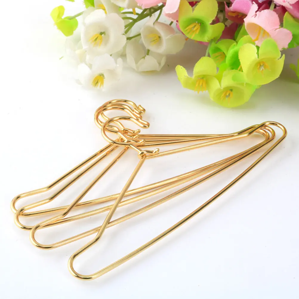 10Pcs Carbon Steel Small Hangers Sturdy Clothes Holders Clothes Racks Wardrobe Storage Accessories Small Hangers