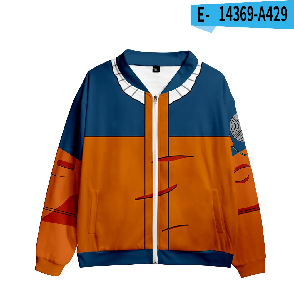 Nueva Chaqueta de Naruto, Sudadera con Cremallera, Disfraz de Cosplay, Disfraz de Anime, Estilo Japonés Dulce, Poliéster