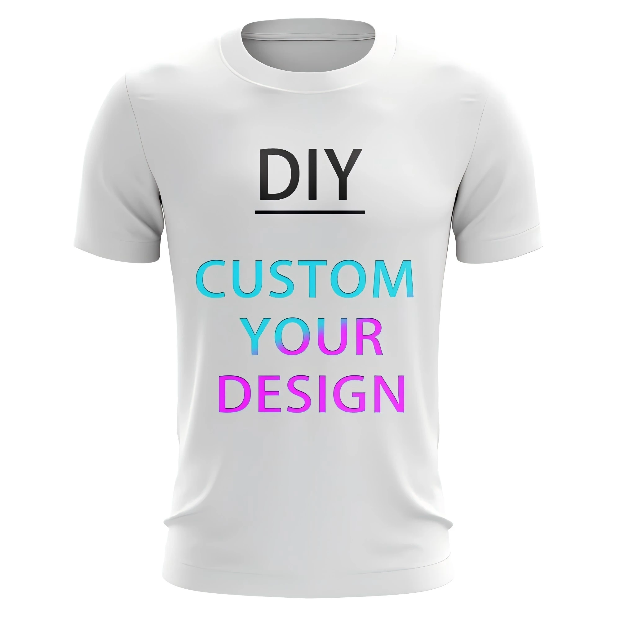 DIY personal isierte benutzer definierte 3d gedruckt Herren lässig Mode T-Shirt Sommer Kurzarm Crewneck Top Jungen Streetwear Harajuku T-Shirts