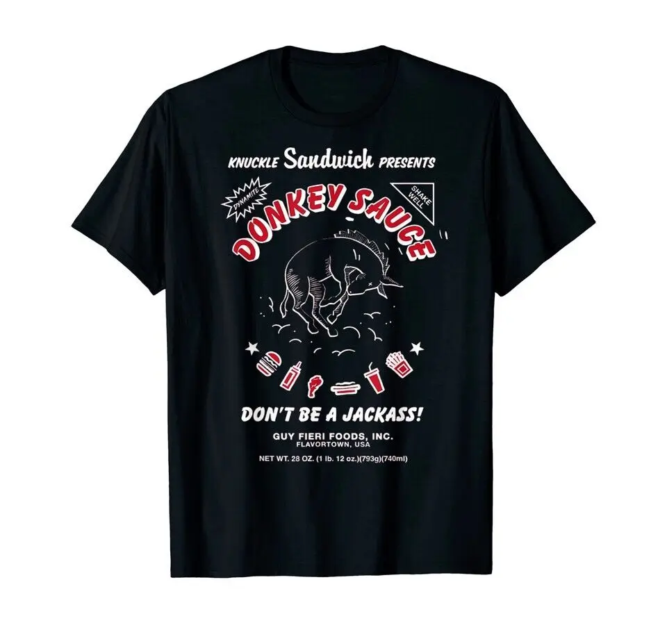 

Черная футболка Guy Fieri Merchandise Donkey Sauce Don’t Be A Jackass