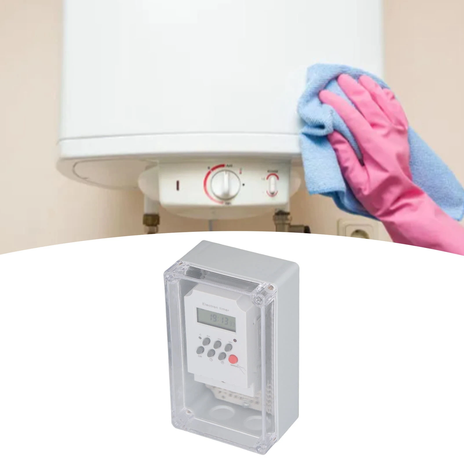 Picture 7: Pump Timer  Swimming Pool Pump Timer Waterproof Digital Timer Box Programmable Time Control  for Heater Spa Motor