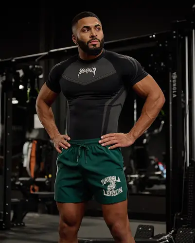 Camiseta ajustada YOUN American para hombre, novedad de verano, Jogger, deportes, Fitness, correr, entrenamiento, secado rápido, manga corta