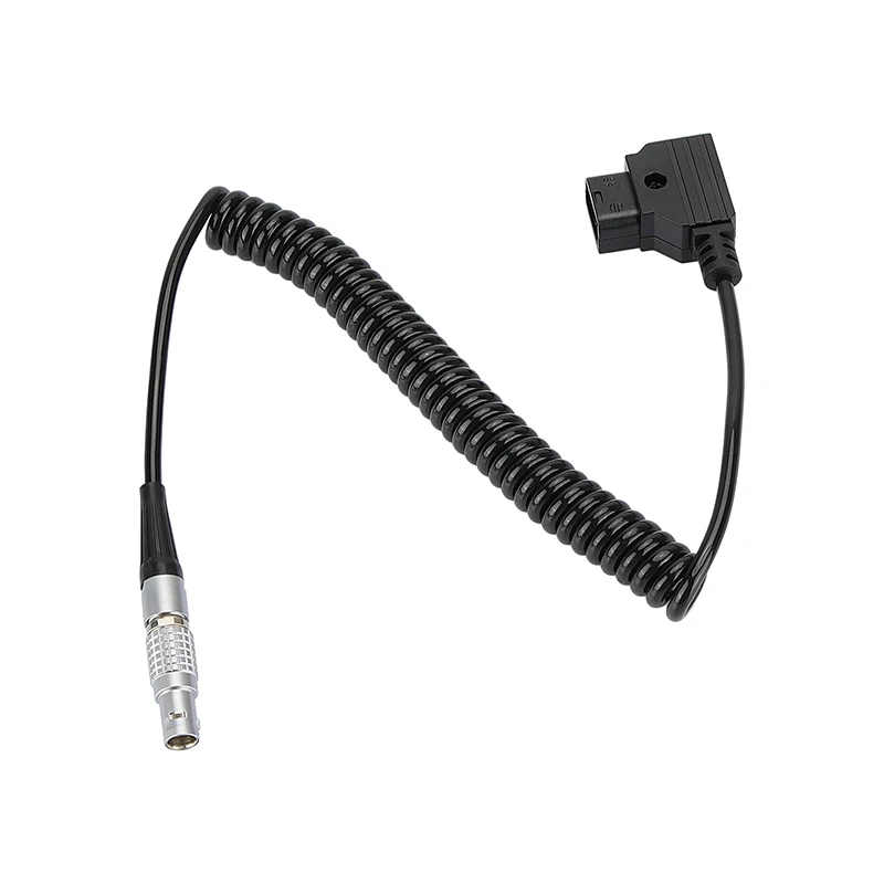 Camvate enrolado cabo de alimentação d-tap para 2 pinos 0b macho enrolado cabo de alimentação