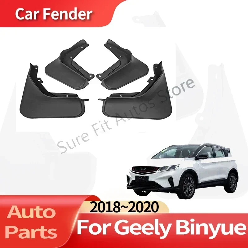 

Auto Accessories For Geely Binyue Coolray SX11 2018~2020 Car Fender Anti-sand Splash Mud Guard Skin Punch-free Installation Tool