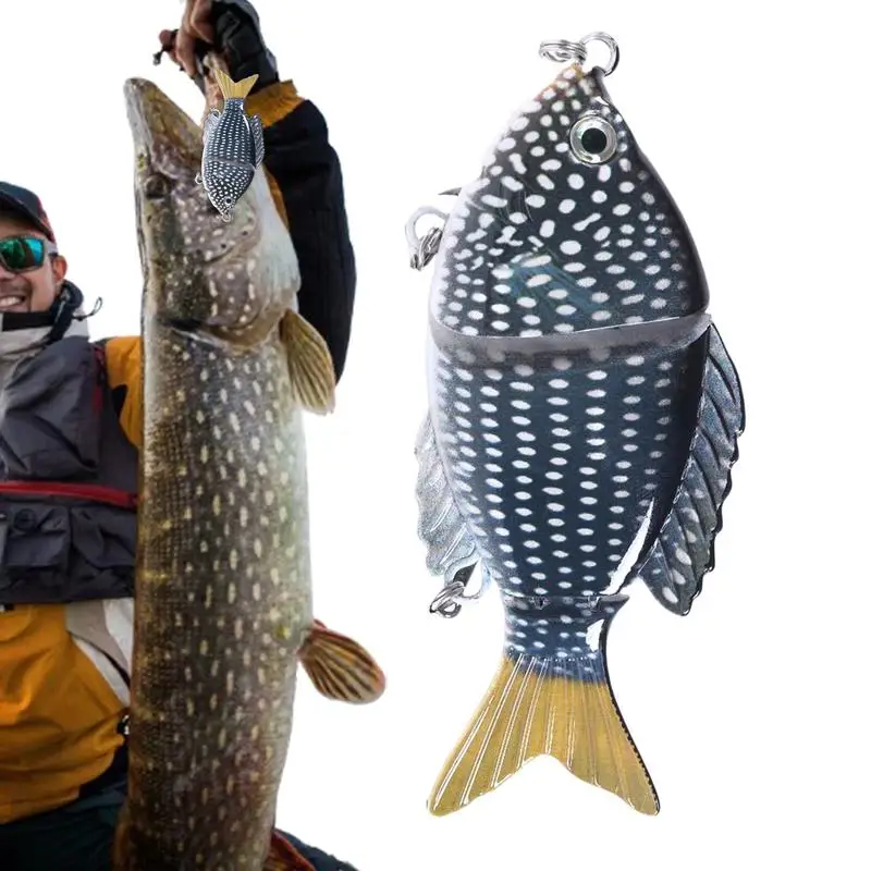 

Fishing Lures Bass Lifelike Multi-Section Realistic Bass Lures Sinking Fly Fish Gear For Family Friends Thanksgiving Christmas