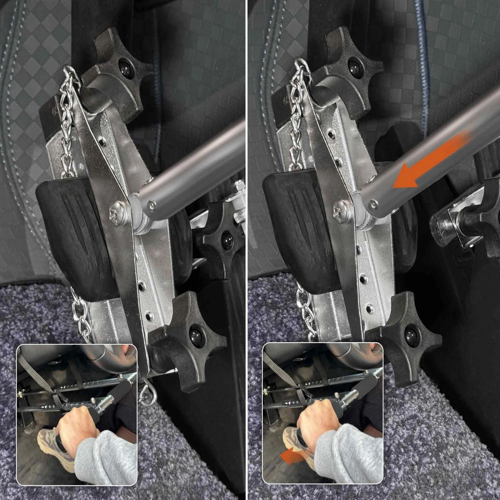 

Устройство для управления автомобилем с помощью рук, регулируемое по длине, для водителей с ограниченными возможностями, педали-помощники для инвалидов-водителей