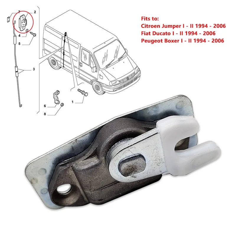 Rear Door Lock for Fiat Ducato Citroen Jumper Peugeot Boxer MK1 MK2 1994 - 2006 1310595080