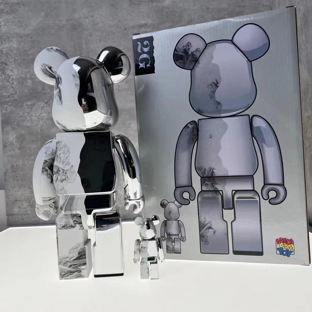 Bearbrick 400% i 100% Kongshanji Sora 2G Bearbrick Kolekcjonerska figurka prezentowa zawiera holograficzną naklejkę zapobiegającą podrabianiu