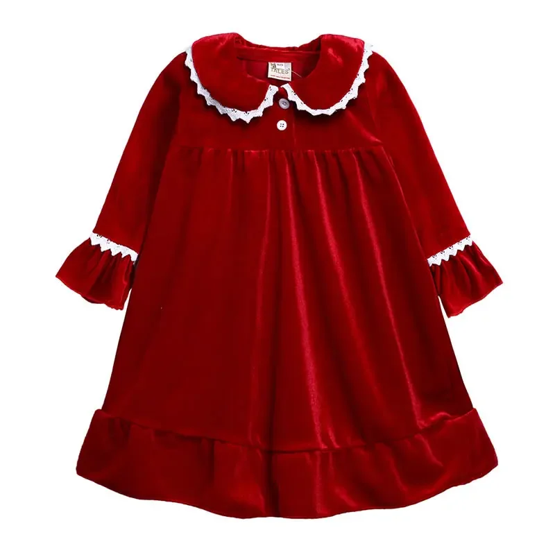 Christmas Dress For Baby Girl Pyjamas Costume Xmas Kid Hooded Up Frock Pajamas Children Tunic