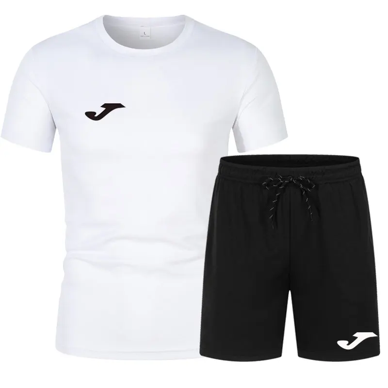Ensemble de vêtements de sport d'été pour hommes JOMA, t-shirt à manches courtes et short de sport, design décontracté et tendance à col rond pour les vêtements de sport