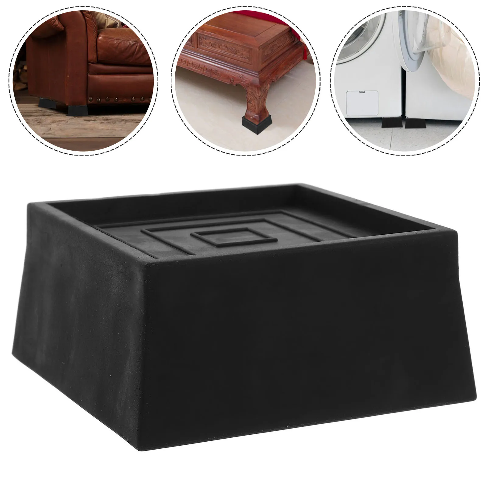

1Pcs Bed Foot Pad Furniture Heightening Cushion Block for Apartments Single Double Beds Risers Furniture Accessories