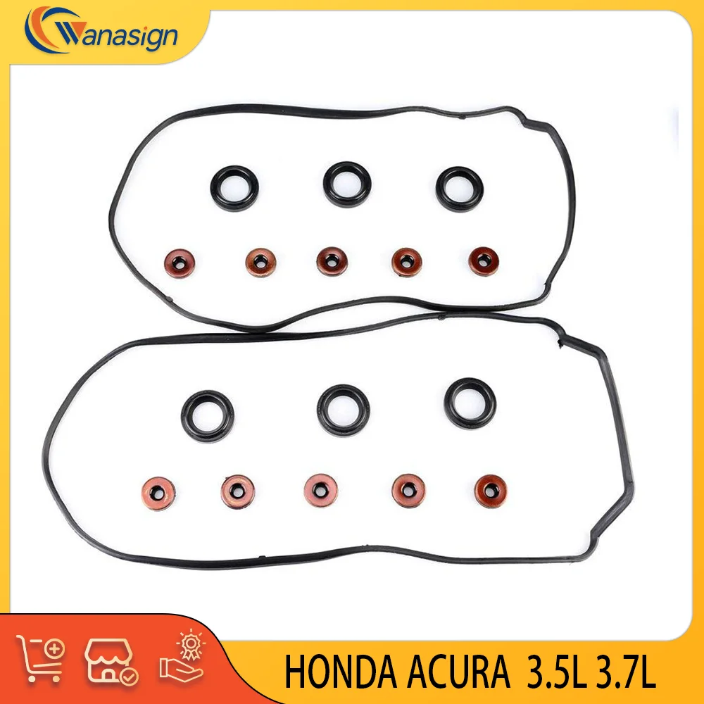 ENGINE Valve Cover Gasket Set Fit For Acura HONDA MDX RDX ACCORD CROSSTOUR 3.5L 3.7L V6 24V GAS VTEC SOHC 3.5 3.7 L  2006-2024