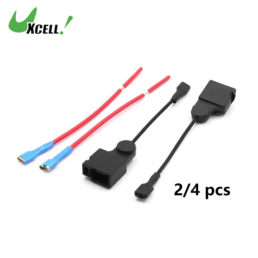 Uxcell 2Pcs Plastic Car Horn Speaker Adapter Wiring Harness Pigtail Socket for Toyota Car Horn Wiring Adapter