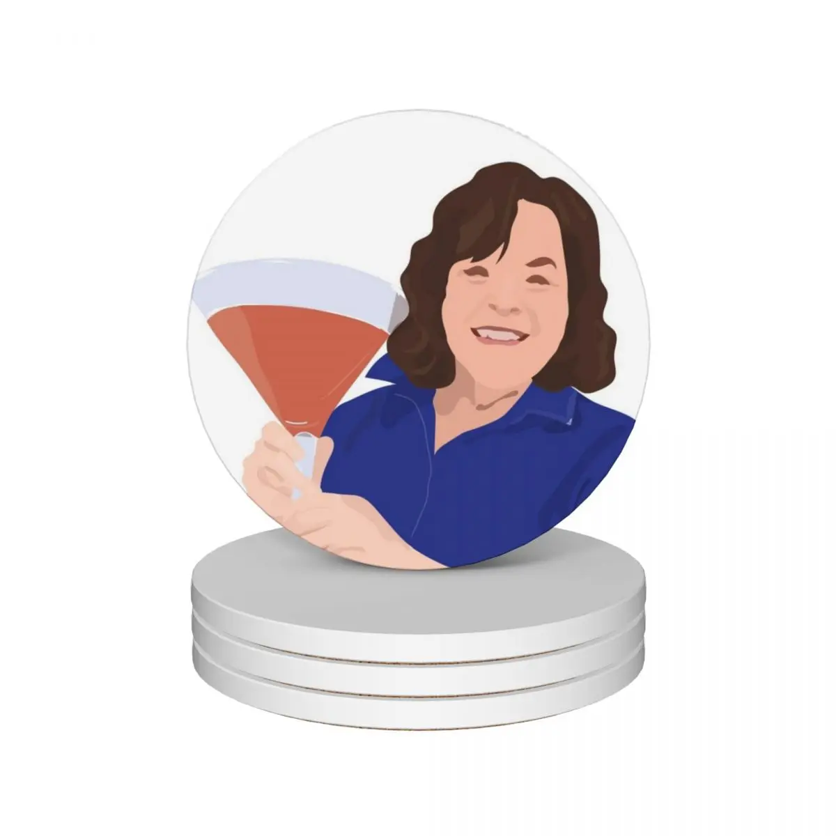 

Ina Garden Loves a Cosmo (v 2.0) Ceramic Coasters (Set of 4) for the kitchen accessories mug set pot Coasters