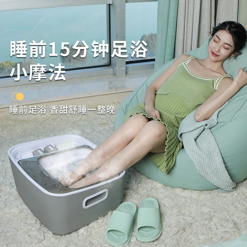 

Guhao fumigation bubble foot bath, household convenient folding foot bath bucket massage bath bucket bath basin