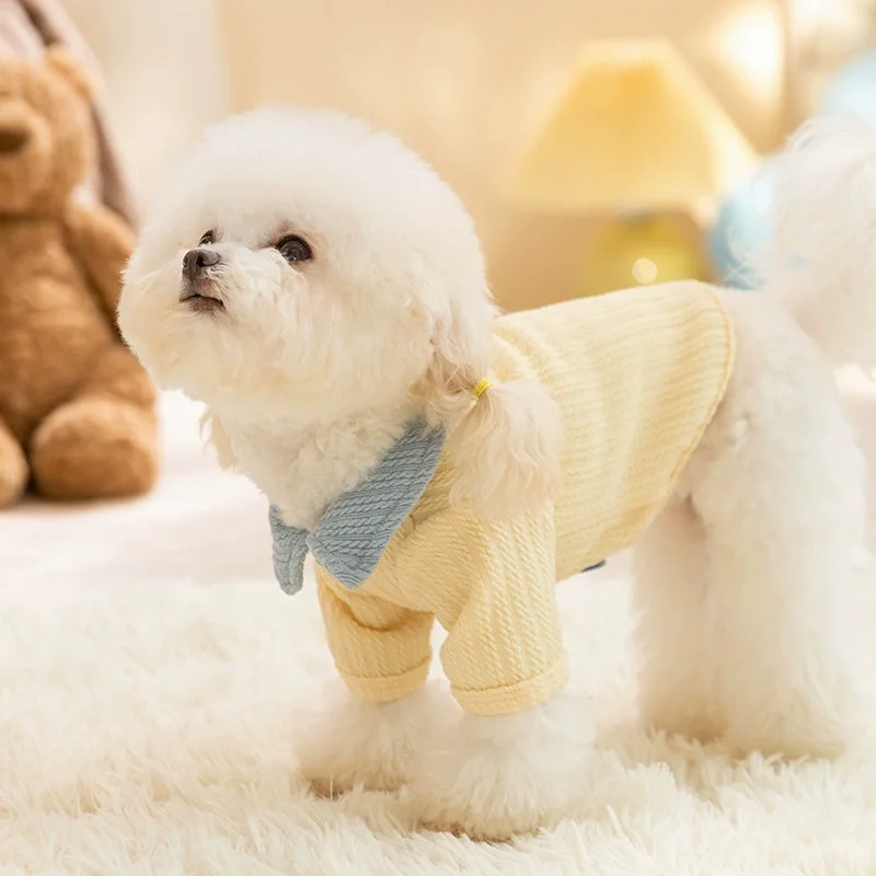 Summer Pet Shirt Fashion Solid Dog Clothes Breathable Puppy Coat Simple Cat Shirt Pet Sweatshirts Chihuahua Outfits Dog Costumes - view 4